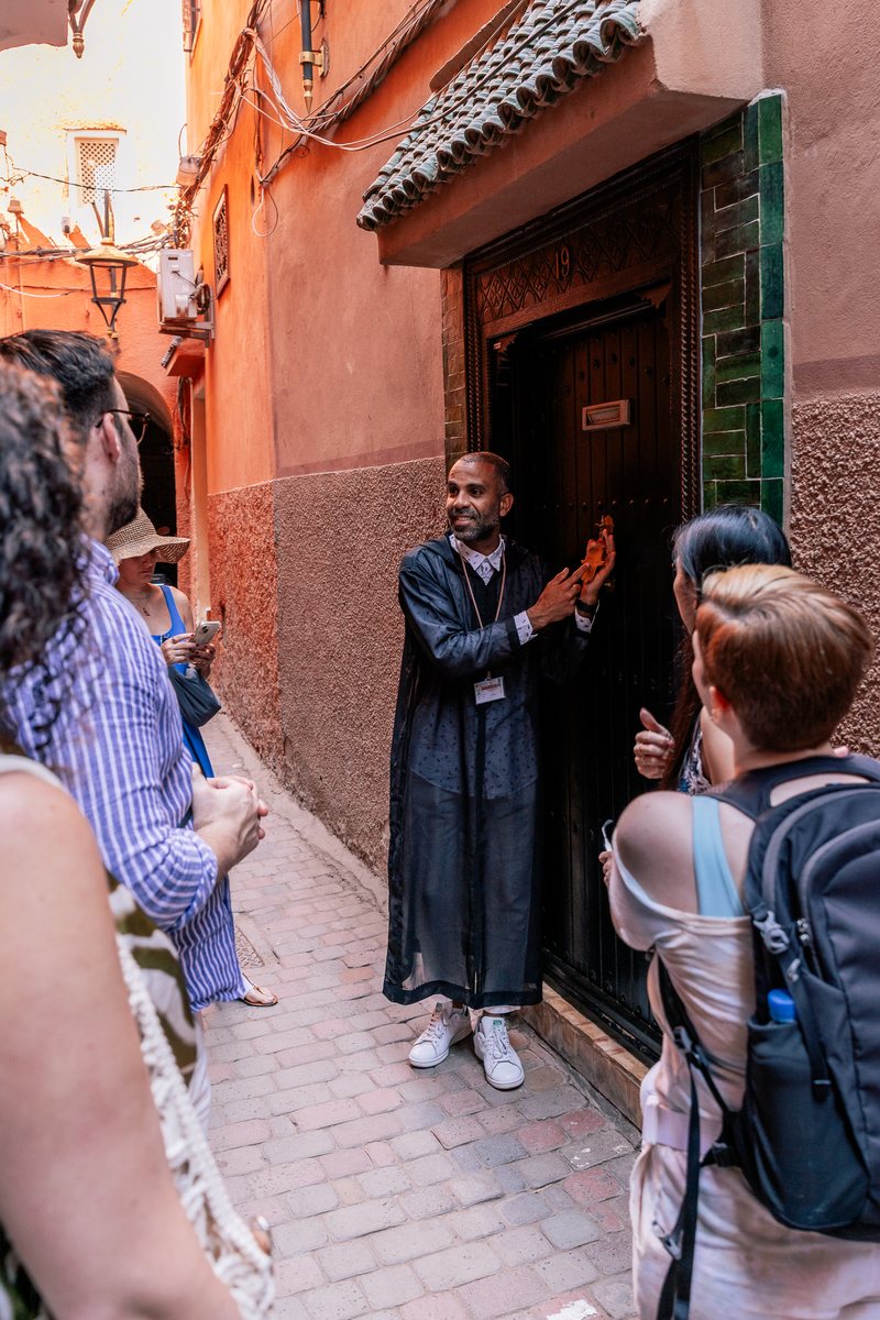 Abd Errahman telling local stories in the medina